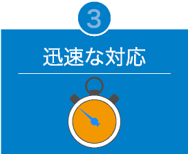 3.迅速な対応